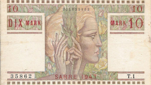 10 Mark Sarre type 1947