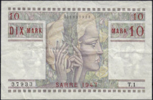 10 Mark Sarre type 1947