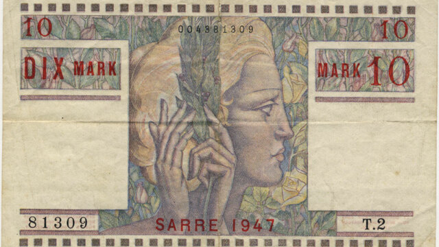 10 Mark Sarre type 1947