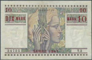 10 Mark Sarre type 1947