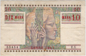 10 Mark Sarre type 1947