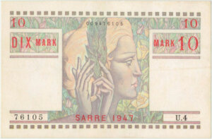 10 Mark Sarre type 1947