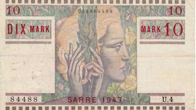 10 Mark Sarre type 1947