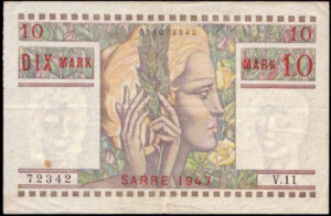 10 Mark Sarre type 1947