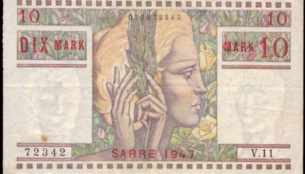 10 Mark Sarre type 1947