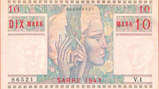 10 Mark Sarre type 1947