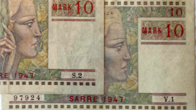 10 Mark Sarre type 1947