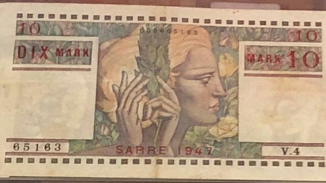 10 Mark Sarre type 1947