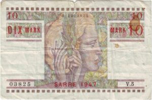 10 Mark Sarre type 1947