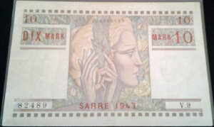 10 Mark Sarre type 1947