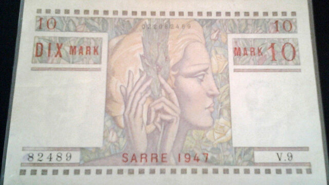 10 Mark Sarre type 1947