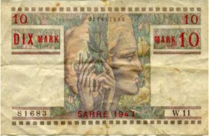 10 Mark Sarre type 1947