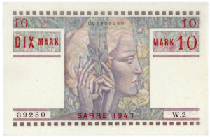 10 Mark Sarre type 1947