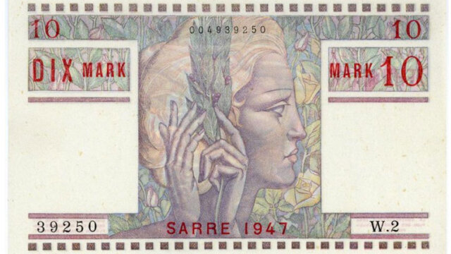 10 Mark Sarre type 1947