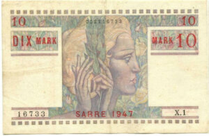 10 Mark Sarre type 1947