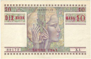 10 Mark Sarre type 1947