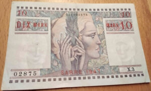 10 Mark Sarre type 1947