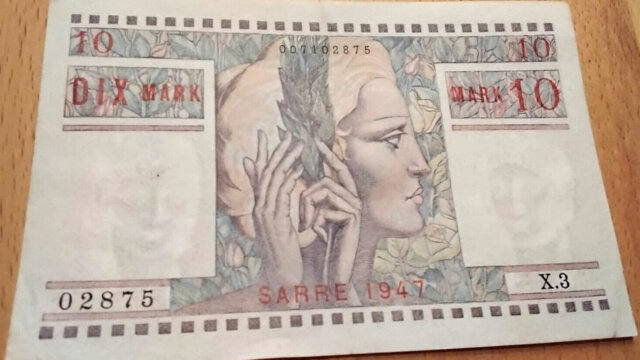 10 Mark Sarre type 1947