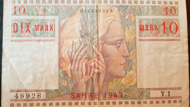 10 Mark Sarre type 1947