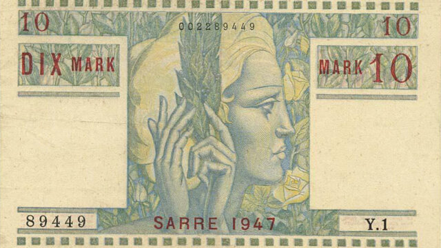 10 Mark Sarre type 1947