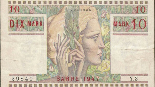 10 Mark Sarre type 1947