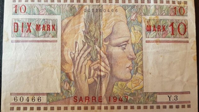 10 Mark Sarre type 1947