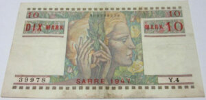 10 Mark Sarre type 1947