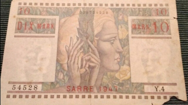 10 Mark Sarre type 1947