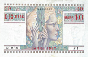 10 Mark Sarre type 1947