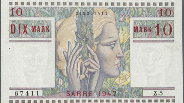 10 Mark Sarre type 1947