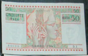 50 Mark Sarre type 1947