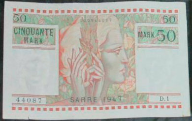 50 Mark Sarre type 1947