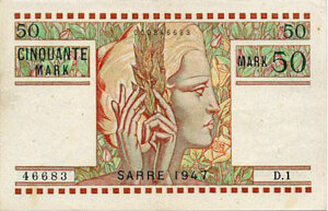 50 Mark Sarre type 1947