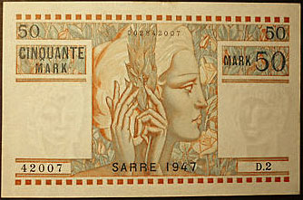 50 Mark Sarre type 1947