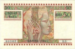 50 Mark Sarre type 1947