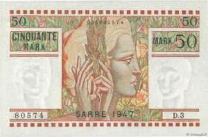 50 Mark Sarre type 1947