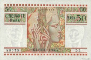 50 Mark Sarre type 1947