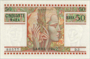 50 Mark Sarre type 1947