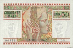 50 Mark Sarre type 1947