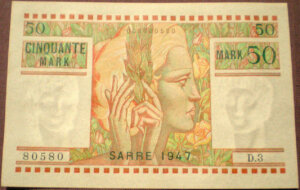 50 Mark Sarre type 1947