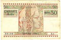 50 Mark Sarre type 1947