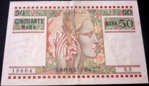 50 Mark Sarre type 1947