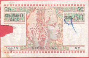 50 Mark Sarre type 1947