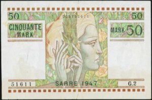 50 Mark Sarre type 1947