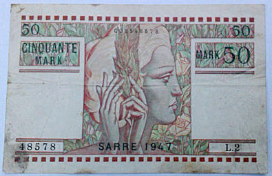 50 Mark Sarre type 1947