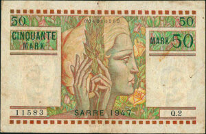 50 Mark Sarre type 1947