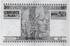 50 Mark Sarre type 1947