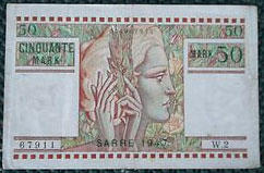 50 Mark Sarre type 1947