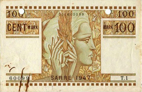 100 Mark Sarre type 1947