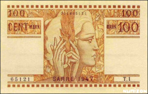 100 Mark Sarre type 1947